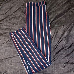 Pin strip pants